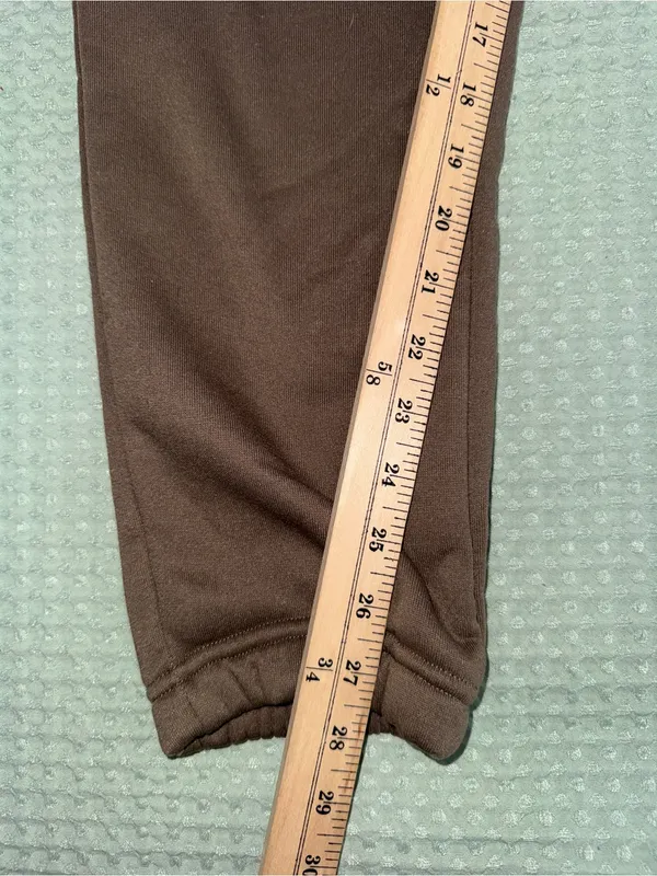 White Fox Boutique Vol. 3 Brown Fleece Joggers Sweatpants Women Medium - Image 2