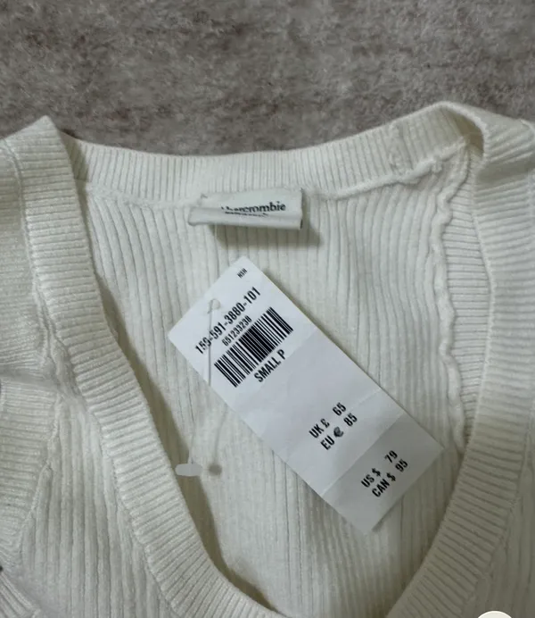 Abercrombie & fitch knit midi cut out dress size small nwt - Image 3