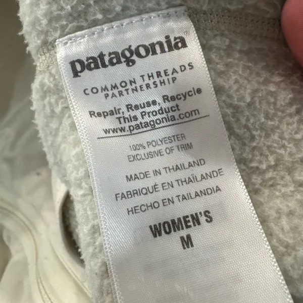 Patagonia‎ Women's Better Sweater® Fleece Jacket Cream Medium - Image 6