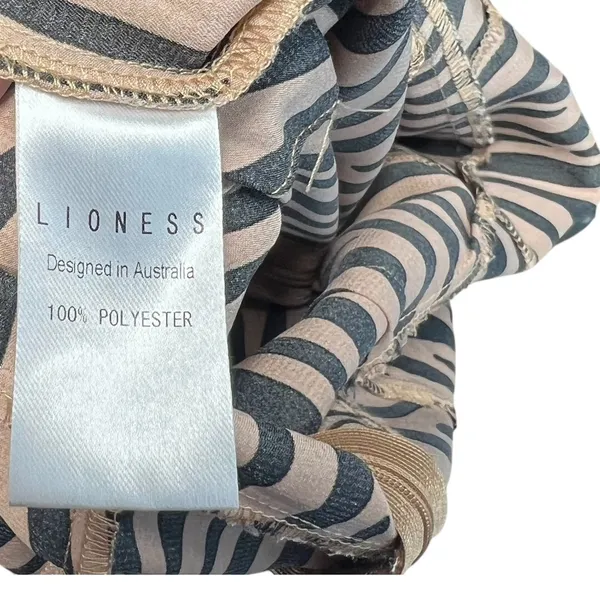 Urban Outfitters Lioness Woman Like Me Tie‎ Jumpsuit Zebra Print Size Small - Image 12