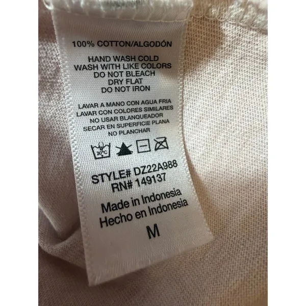 Double Zero Tank Top Womens Medium Blush Pink Slub Knit Flowy Sleeveless - Image 10