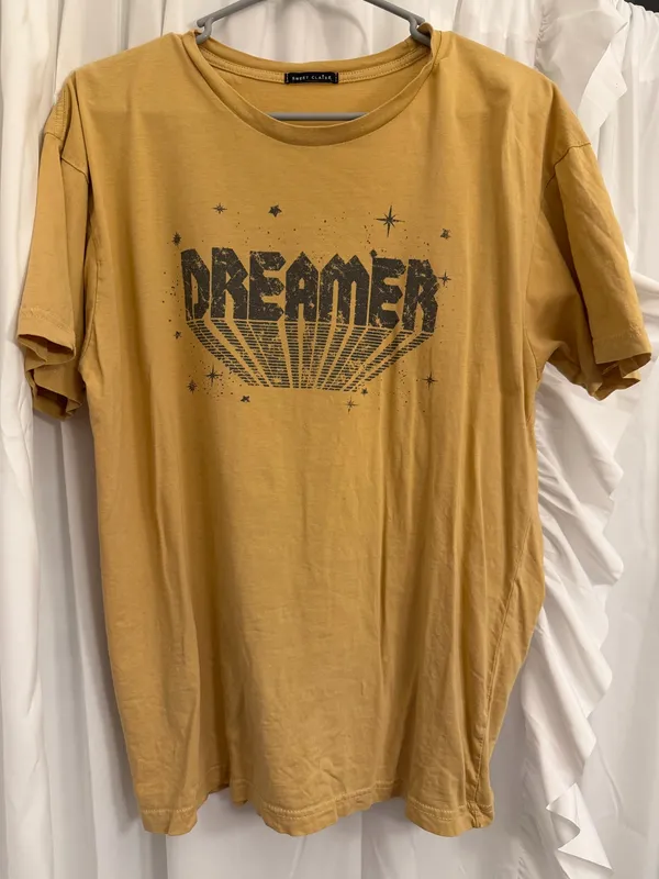 Sweet Claire “Dreamer” Graphic Tee Yellow - Image 2