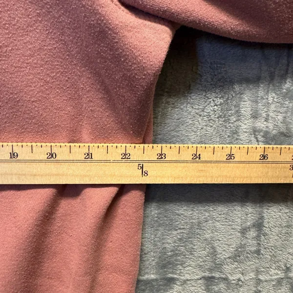 2188 | Ariat Re-AL Logo Western Fleece Pullover Hoodie Rose Pink Womens XL - Image 5