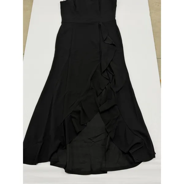 Woosea Womens Black High Neck Ruffle High Low Hem Sleeveless Maxi Dress size XL - Image 3