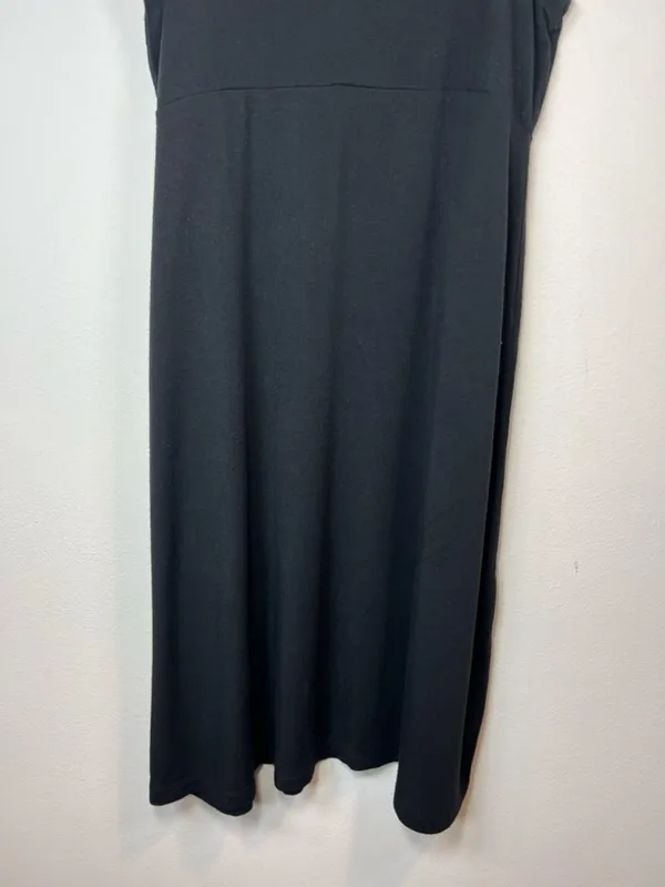 Athleta Santorini High Neck Dress Black Modal UPF 50 Stretch Travel Minimalist M - Image 11