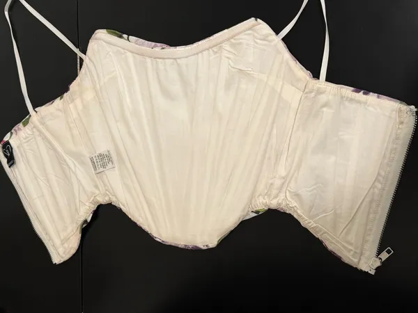 Windsor Floral Strapless Corset Crop Top - Image 3