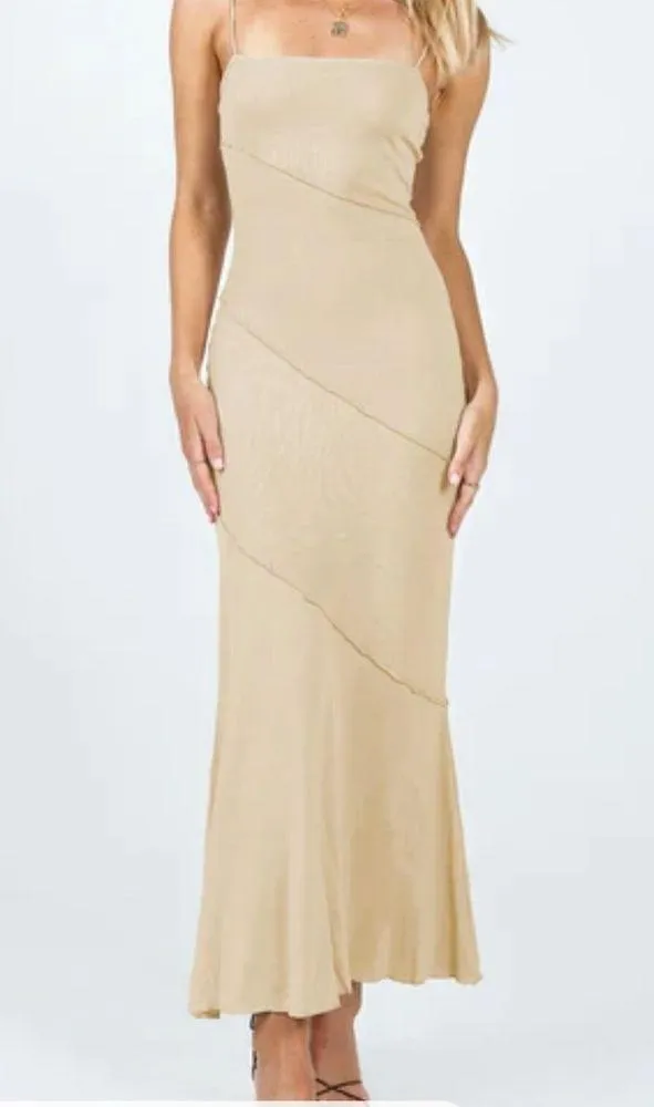 Princess Polly Cream Maxi Dress - Image 2