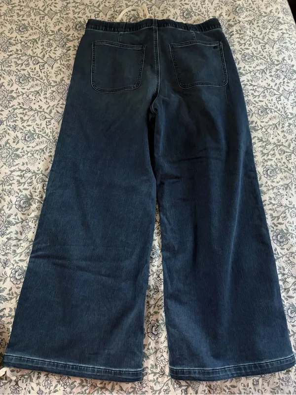 New with tags American Eagle Women’s Dreamy Drape Cozy Baggy Jogger wide leg L - Image 2