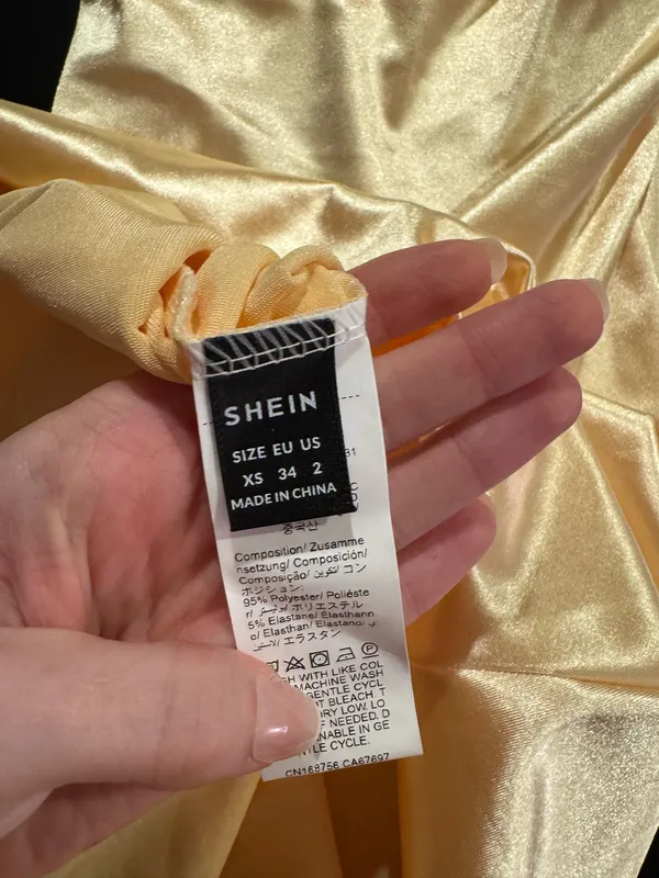 SHEIN Yellow Mini Dress - Image 4
