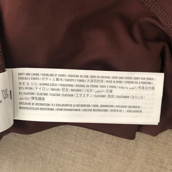 New NWOT Abercrombie & Fitch Stretchy Asymmetrical Tank Top Brown Small - Image 5