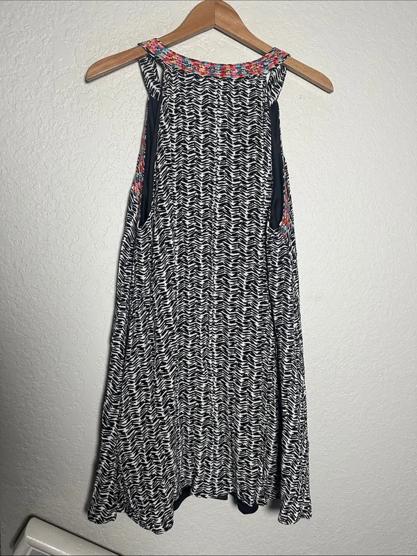 Savanna Jane Black White Embroidered Swing Dress Size 2X Casual Cottage Boho - Image 5