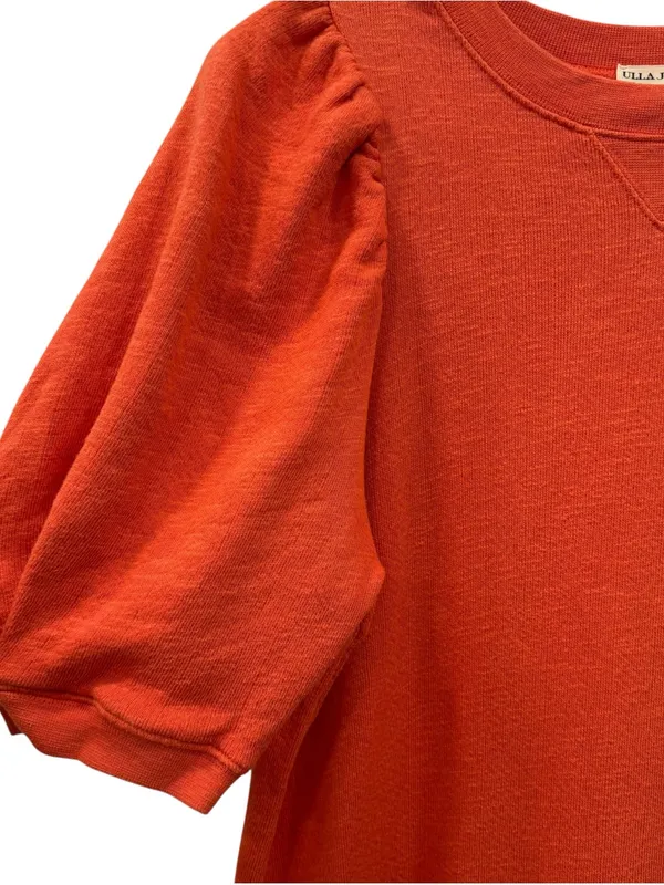 Ulla Johnson Landry Orange (Chili ) Puff Sleeve Cotton Fall Mini Dress Small - Image 9