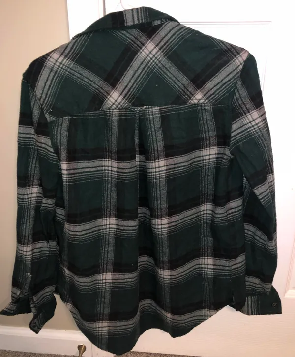 BDG Plaid Long Sleeve Flannel Shirt - Image 2