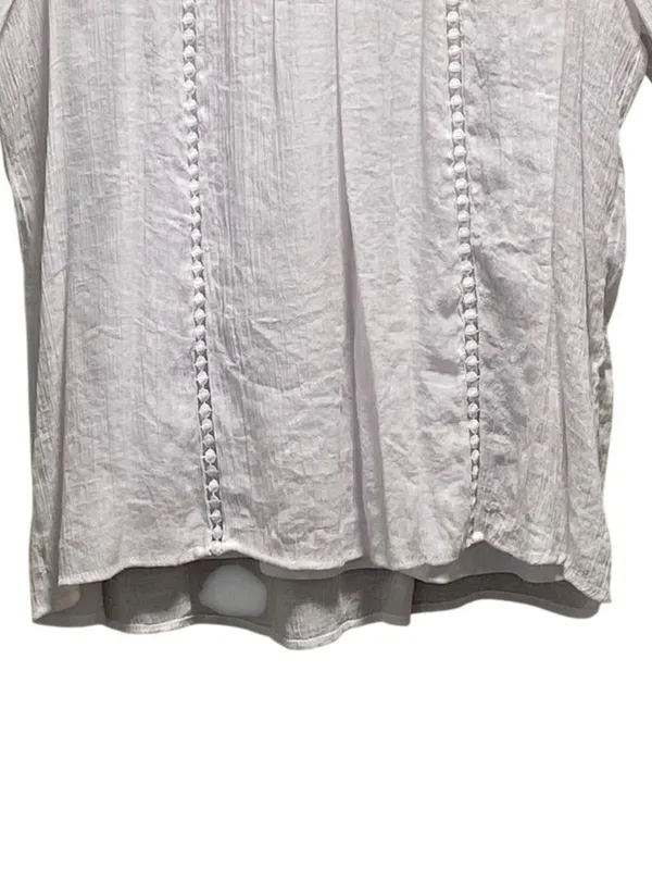 Anthropologie Fig And Flower Gauzy Top White Size XL Boho Cottagecore Coastal - Image 7