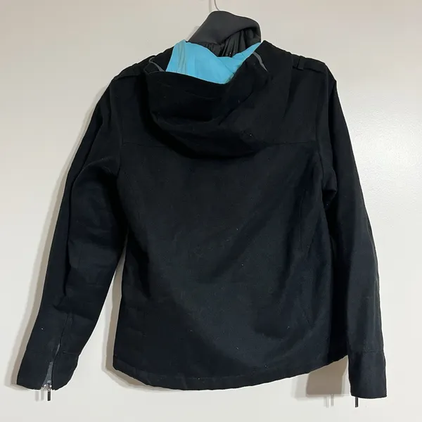 Merrell Jacket Women's S Black Hooded Outdoors Hiking‎ Jacket Zip Pockets Vest - Image 9