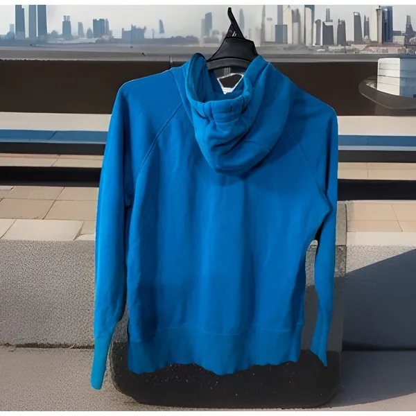 Chic Under Armour‎ Pullover Hoodie Sweatshirt Womens Sz M Teal Heavy Cotton 2012 - Image 2
