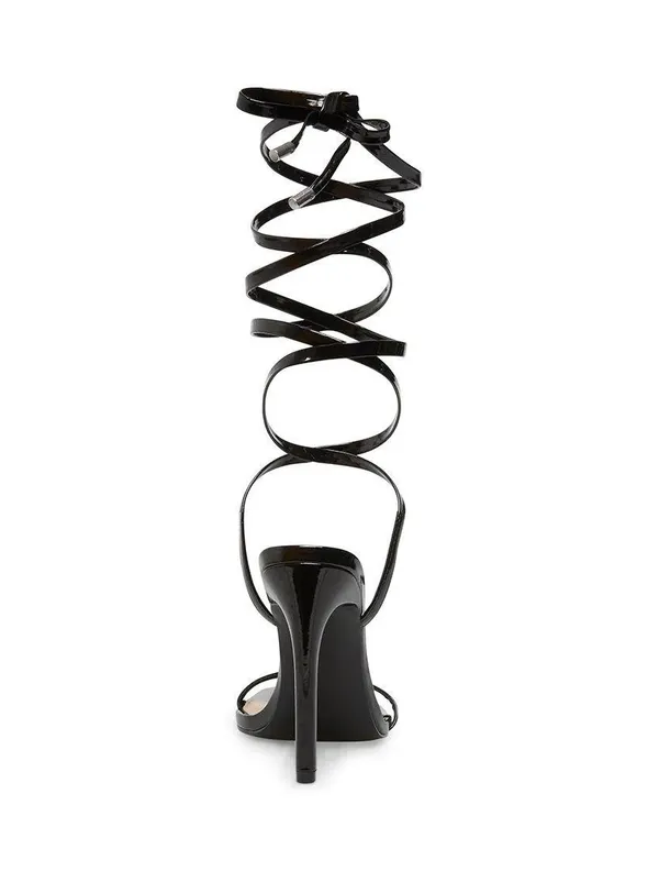 Steve Madden Black Patent Uplift Lace Up Heels - Image 11