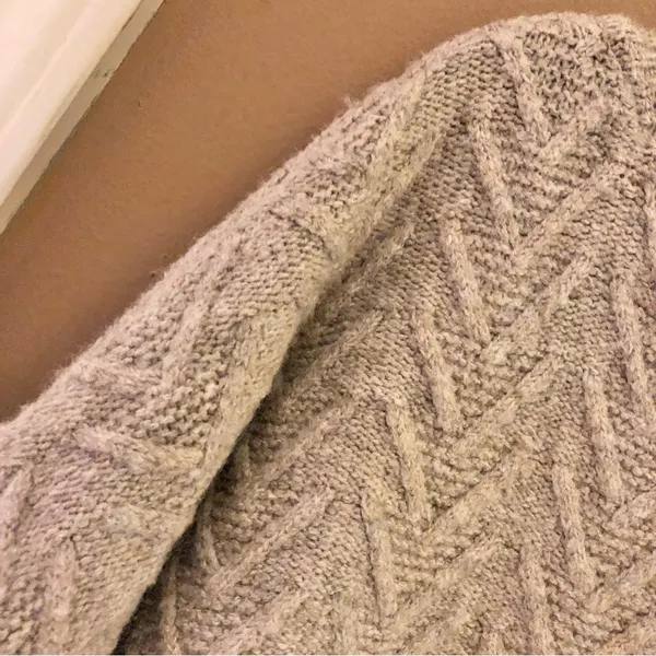 PINK‎ LILY CANDID FEELINGS BOAT NECK TEXTURED SWEATER beige XL - Image 6