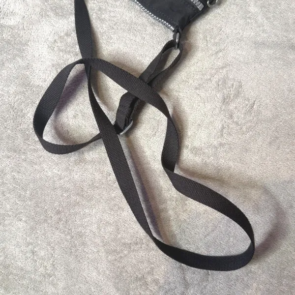 Kipling‎ Crossbody Bag Small Black Nylon Multi Zip Adjustable Strap Crinkled - Image 13