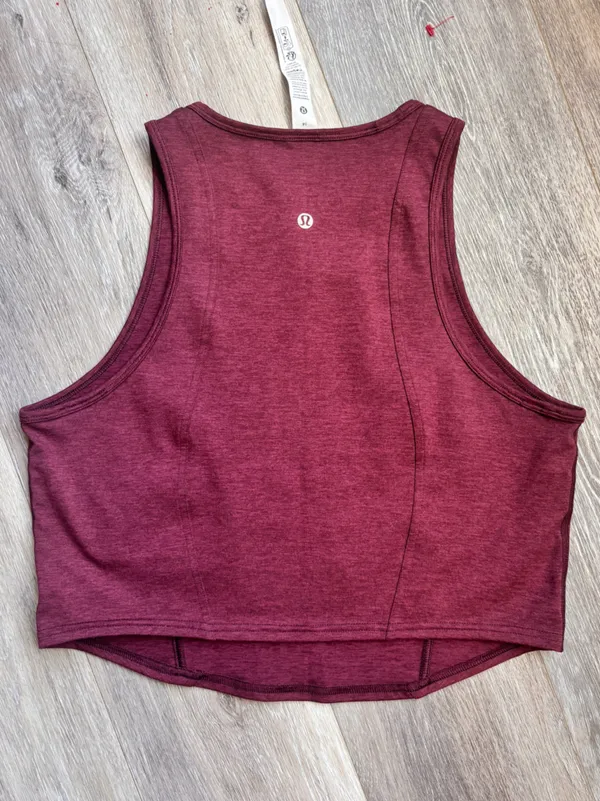 LULULEMON Softy Suedey Crewneck Cropped Tank Top - Image 2