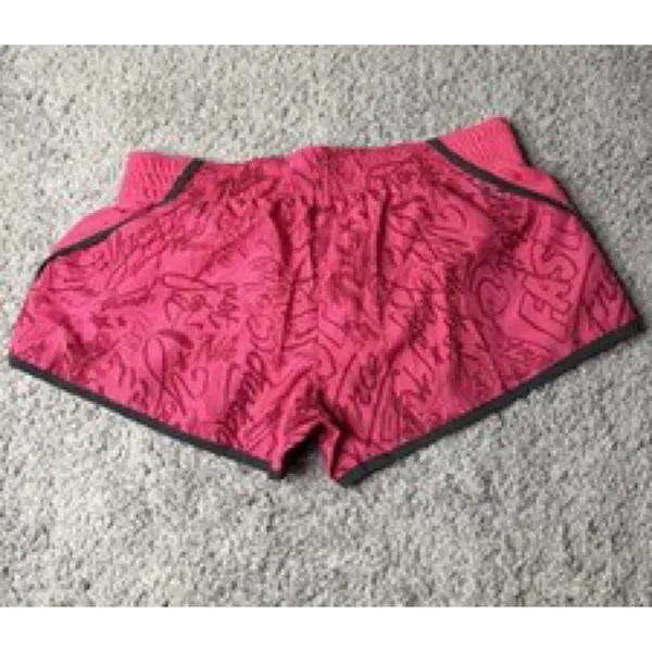 Nike Women's Dri-FIT Tempo Running Shorts Pink Graphic Print XL - Image 3