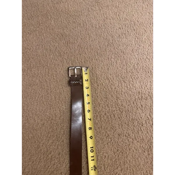 Paul Harris Med Belt With Gold Buckle Brown - Image 6