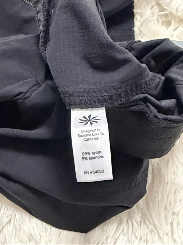 Athleta Black Athletic Zip-Pocket Shorts - Image 4