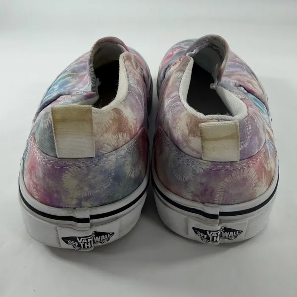 Vans Classic Slip On Pastel Tie Dye Heart Print Sneakers Womens 6 Multi Color - Image 5