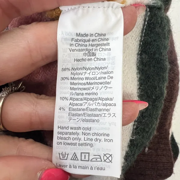 Madewell Sz XS Sweater Striped Payton‎ Pullover Coziest Yarn Merino Wool Alpaca - Image 7
