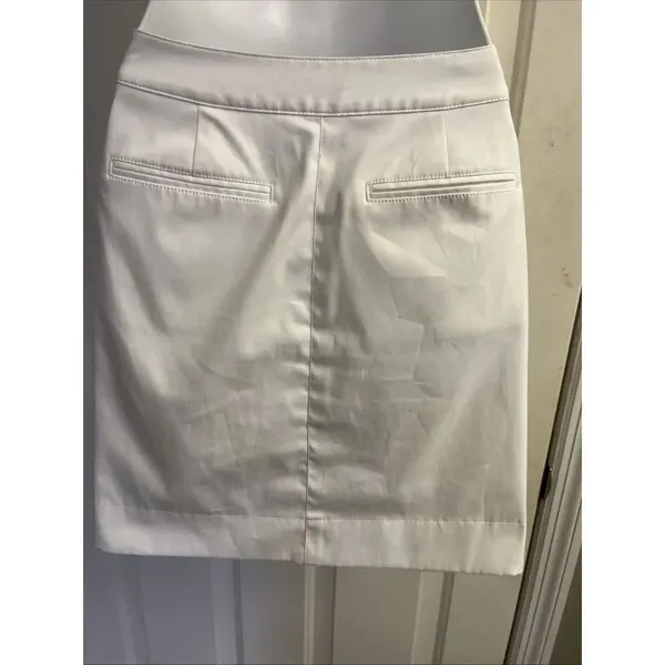Cutter & Buck White Button Zip Pockets Golf Skort Shorts Size 4 - Image 8