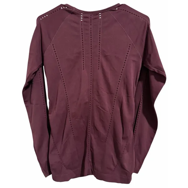 Athleta Foothill Seamless Long Sleeve Fitted Laser Cut Top Women's Size Small - Image 2