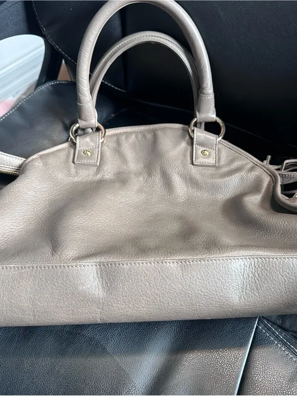 Le’ Bulga & Co. Leather Boho Bag Brown - Image 4