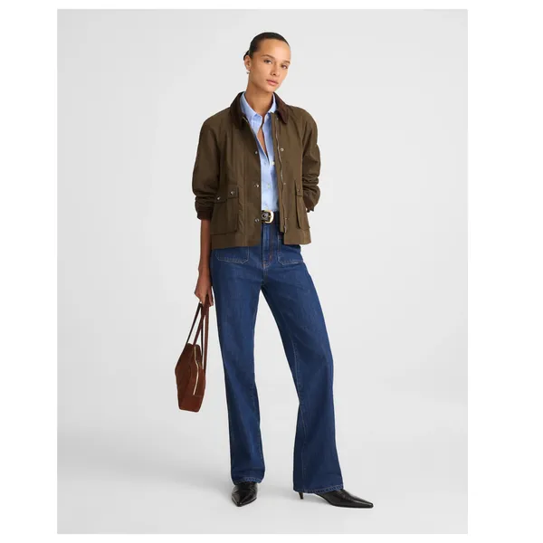 Madewell Waxed Zip-Front Jacket Size Small - Image 13
