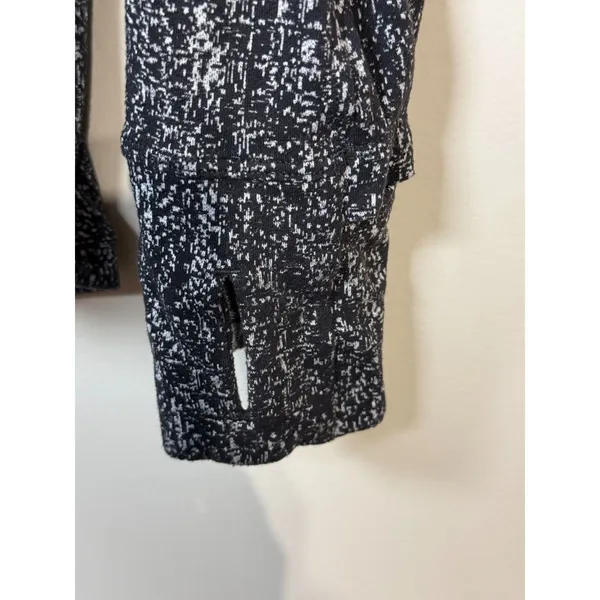 Lululemon Swiftly Tech Long Sleeve Women Size 6 Black White Static Athletic Top - Image 8