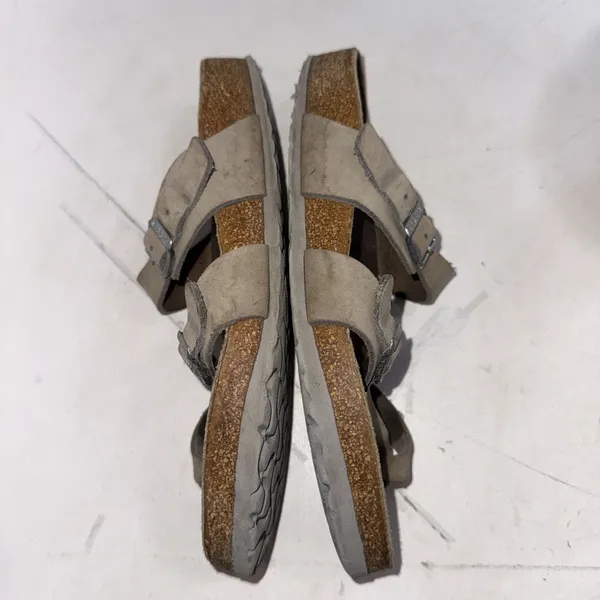 Birkenstock Gray Leather Outdoor Gorpcore Cork Footbed Sandals Women's Size 40 - Image 4