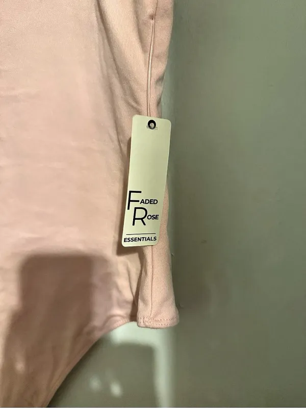 Faded Rose Pink Bodysuit Size XL NWT - Image 4