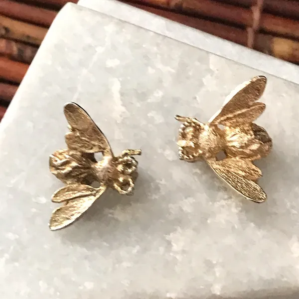 Insects Gold Tone Pin Brooch - Image 2