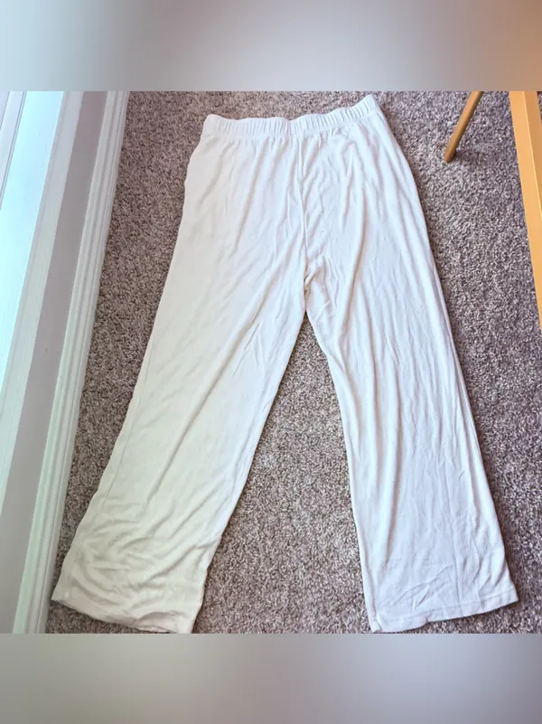 Quince Brushed Lounge Pants Medium Ecovero Knit Soft Cozy Minimalist - Image 3