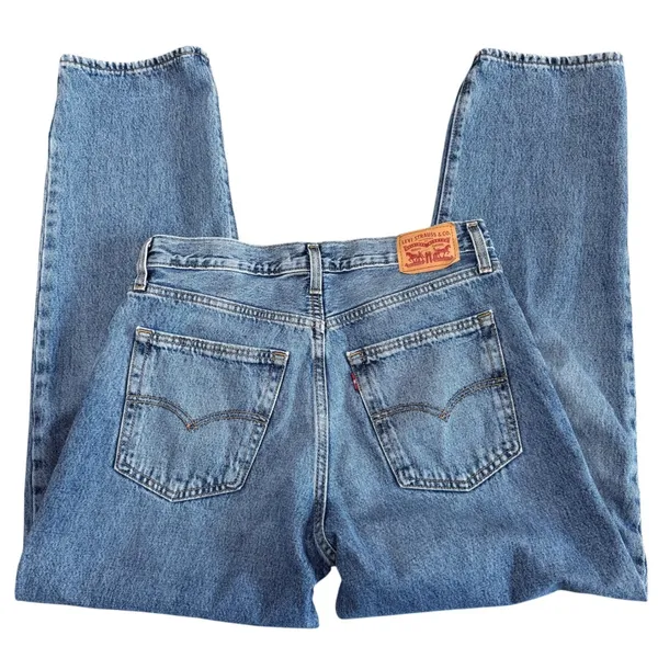 Levi's 94 Baggy Jeans Women's 29x31 Medium Wash Relaxed Fit Slouchy Wide Leg - Image 6