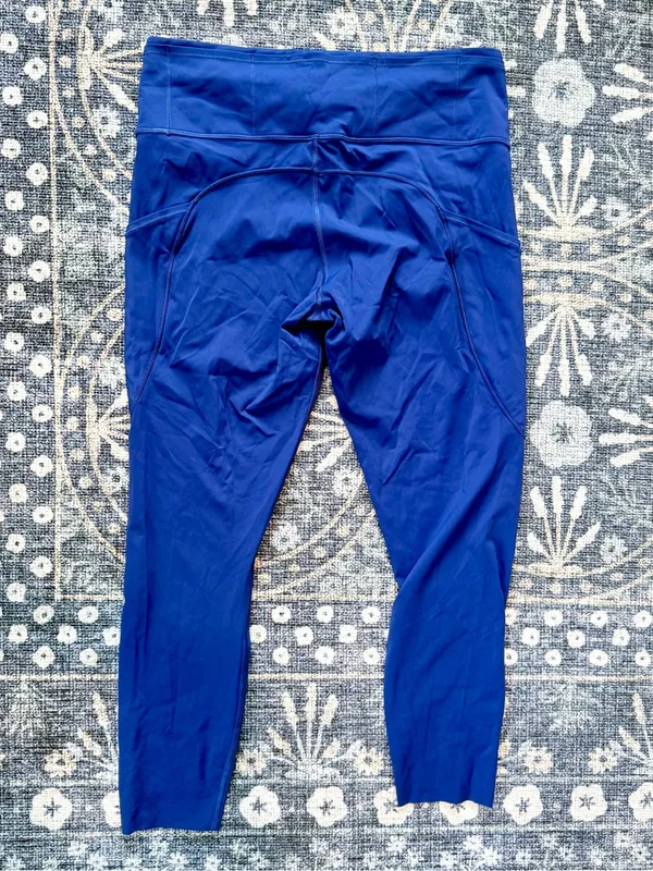 Lululemon Blue High-Waist Athletic Leggings - Image 4