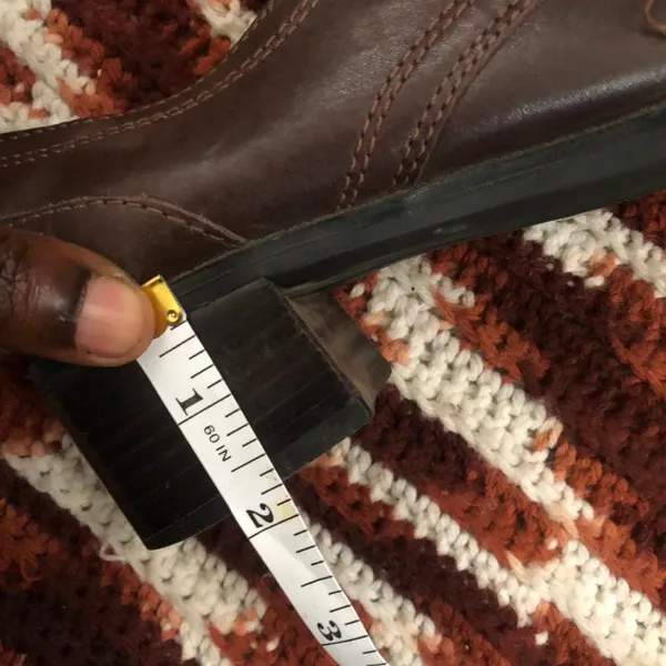 Vintage 90s Y2K Brown Genuine Leather Mary Jane shoes Chunky Loafers Bratz Preppy Lolita Dark Academia Buckles #gothic #grunge #whimsygoth #schoolgirl #cottagecore Size 8M - Image 6