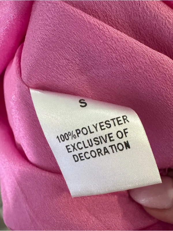 THML‎ Pink Puff Sleeve Dress Small - Image 7