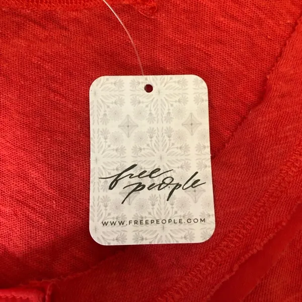 We The Free Free People Love Language Henley Tank Top Coral Sleeveless NWT Small - Image 12