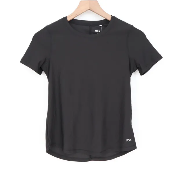 DSG Girls Movement Tee Pure Black Short Sleeve Athletic Shirt Size M 10-12 NEW - Image 2
