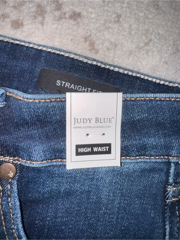 Judy Blue high waist straight leg size 3 waist 26 denim jeans - Image 2