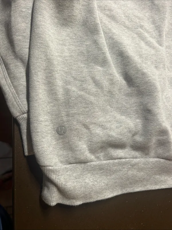lululemon athletica Light Gray Hoodie with Detroit Red Wings sleeve - Image 7