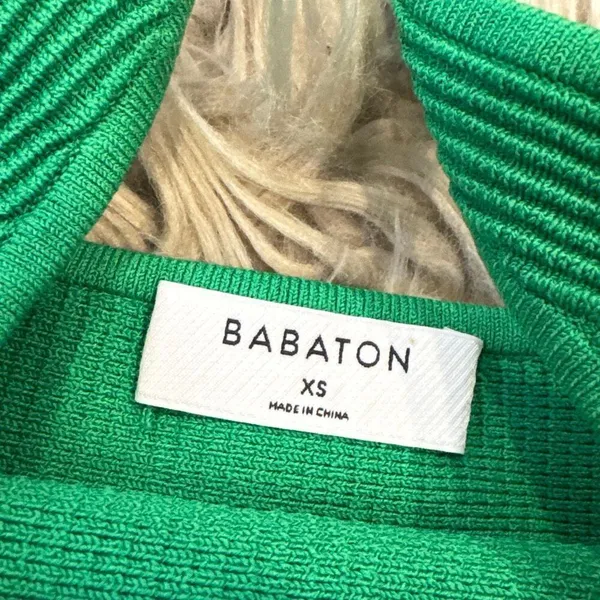 Aritzia Babaton green ribbed crop tank top XS - Image 2