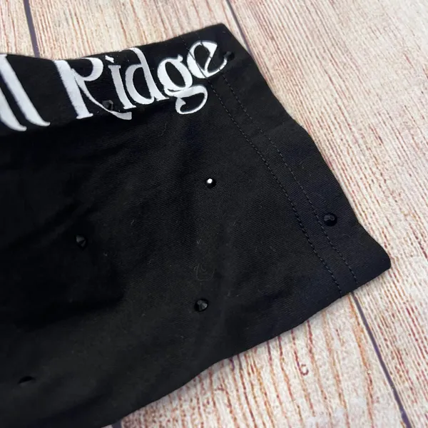Jewell Ridge Womens XL Black Graphic Ruffle Hem Rhinestone Long Sleeve‎ Tee - Image 12