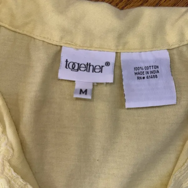 Together tank with collar Yellow Size M - Image 7