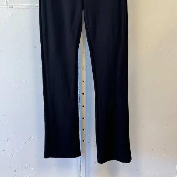 Kobi Halperin Black Ponte Flare Leg Side Zip Dress Pants Size 6 Full Length - Image 5